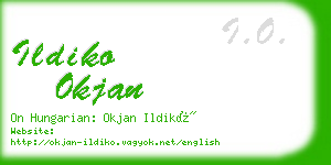 ildiko okjan business card